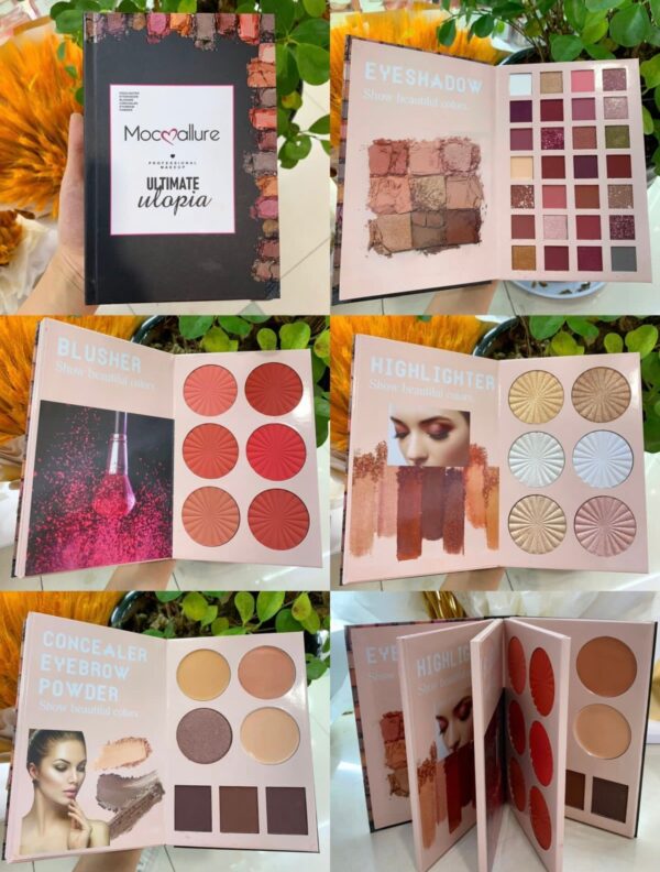 All-in-One Makeup Kit (Eyeshadow + Highlighter + Blusher + Contour) - Image 5