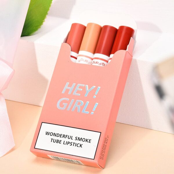 Heng Fang Hey Girl Smoke Tube Matte Lipstick 4Pcs - Image 2