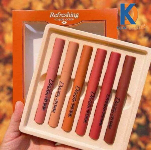Heng Fang Silky Touch Refreshing Matte Dream Lips (Pack 6) - Image 2