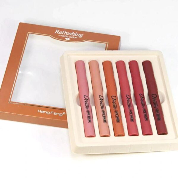 Heng Fang Silky Touch Refreshing Matte Dream Lips (Pack 6) - Image 5