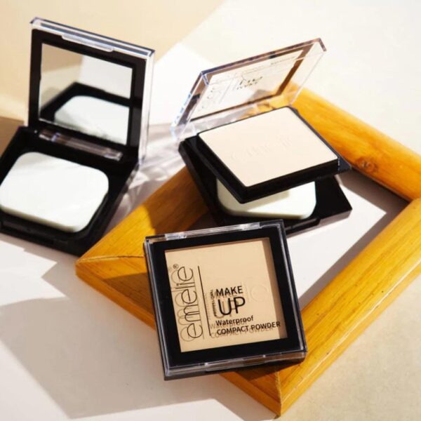 Emelie Makeup Water proof Compact Powder - Image 2