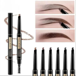 Miss Rose Double Head Long Lasting Waterproof Eye Brow Pencil & Brush 2 In 1