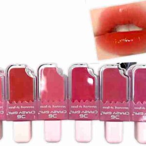 Crazy Girl Waterproof Long Lasting Ice Cream Lip Gloss Pack Of 6