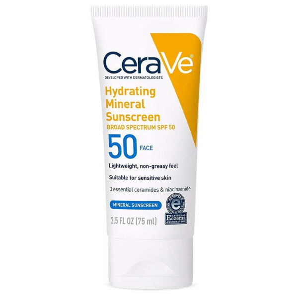 CeraVe – Hydrating Mineral Sunscreen SPF 50 - Image 2