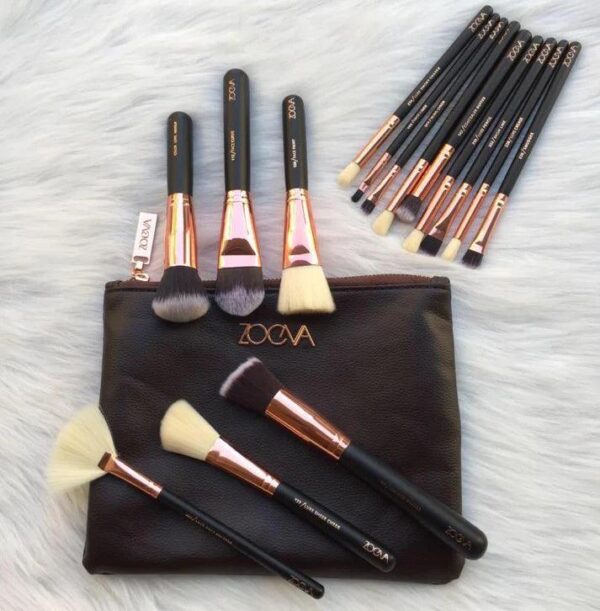 Zoeva Makeup Brushes 15 Piece Makeup Brushes With Travel Pouch - Image 2