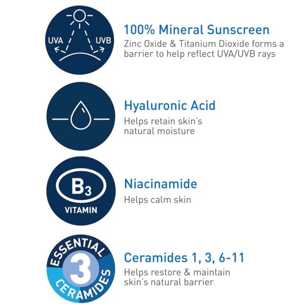 CeraVe – Hydrating Mineral Sunscreen SPF 50 - Image 4