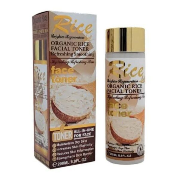 Rice Organic Facial Toner Refreshing Smoothing All in for Face (200ml)