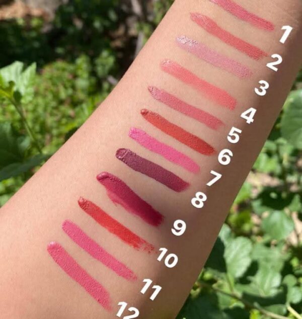 Hudamoji Long Lasting Matte Lip Gloss (PACK OF 12) - Image 2