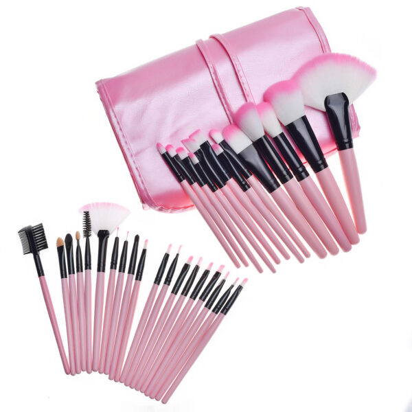 32 Pc Makeup Brush Set, Eye Blending Makeup Brushes with Bag - Image 4
