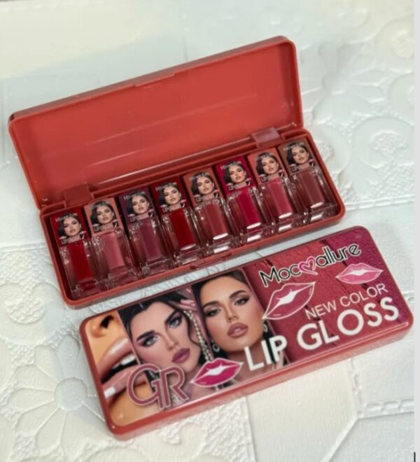 Mocallure Dark Nude Lip gloss Matte 8 Shades Pack