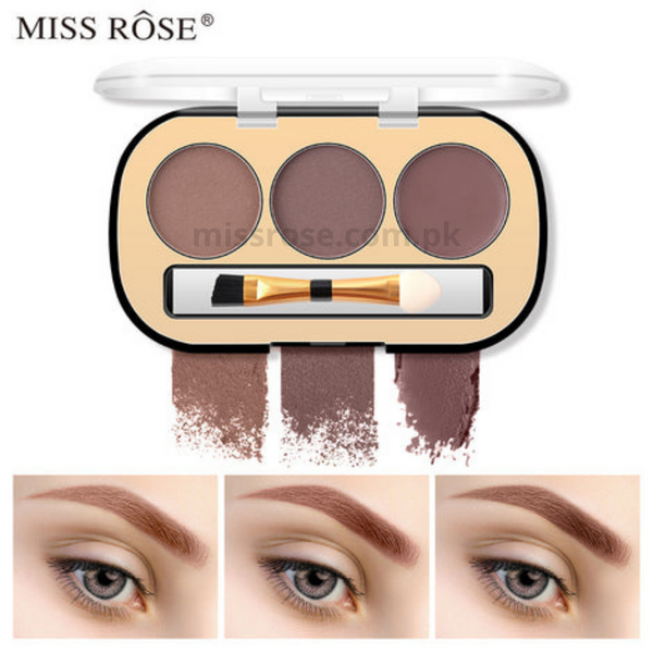 Miss Rose 3 Colors Eyebrow Powder - Image 2