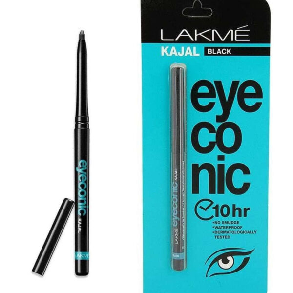 Eyeconic Kajal - Lakme - Black & White Waterproof - Long Lasting For 10 hrs
