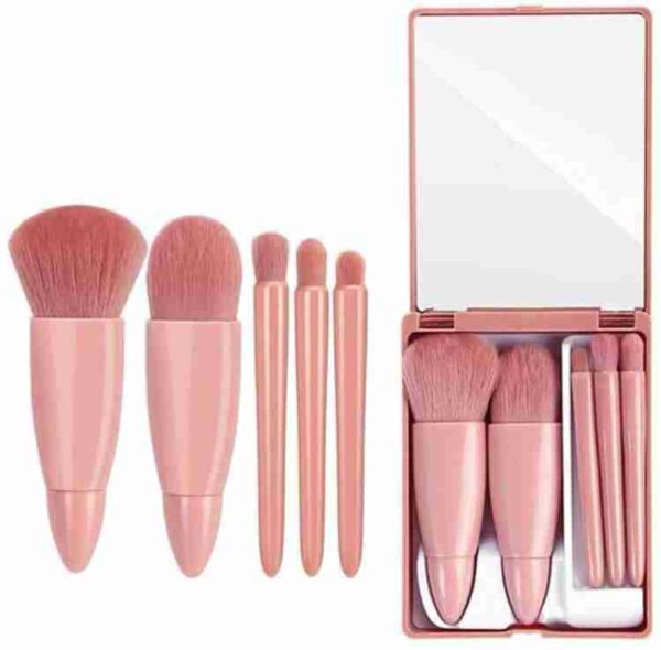 5 Pcs Mini Travel Makeup Brush Set - Image 5