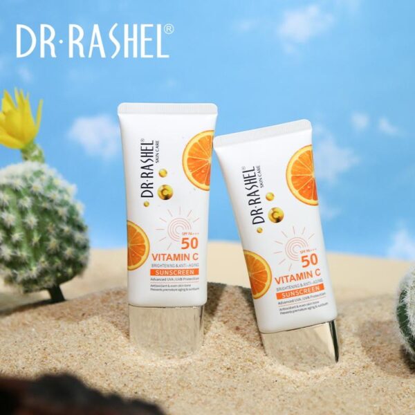 Dr Rashel Vitamin C Brightening & Anti Aging Sun cream  SPF50 - 50GM