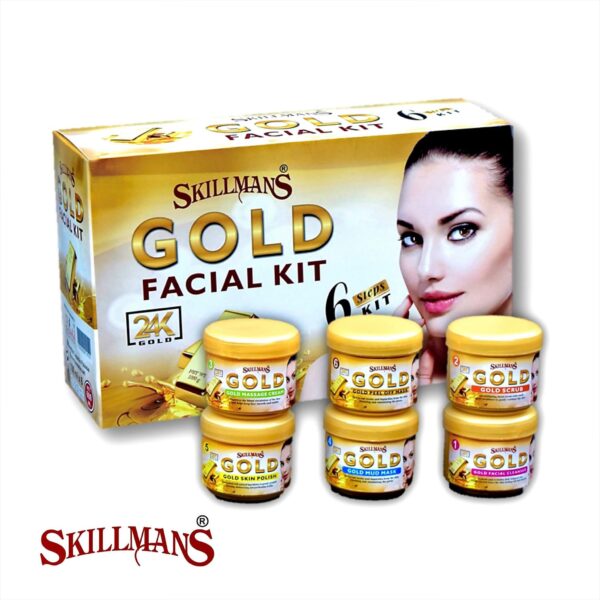 Skillmans 24K Gold Facial Kit 6 x 100mlc