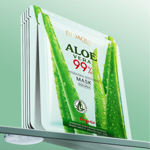 BIOAQUA - Aloe Vera Moisturizing Face Sheet Mask Improving Dryness Mask - Image 4