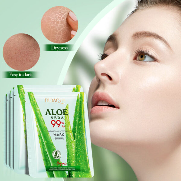 BIOAQUA - Aloe Vera Moisturizing Face Sheet Mask Improving Dryness Mask - Image 2
