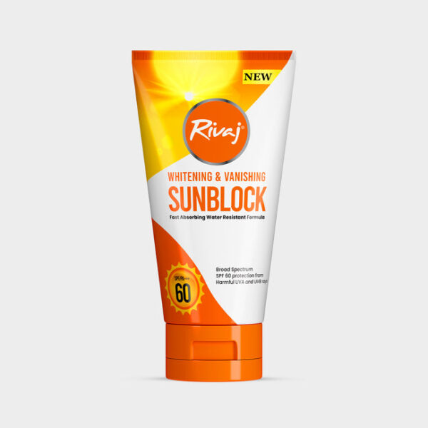 Rivaj SPF60 Whitening & Vanishing Sunblock (100ml)