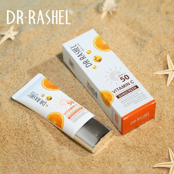 Dr Rashel Vitamin C Brightening & Anti Aging Sun cream  SPF50 - 50GM - Image 3