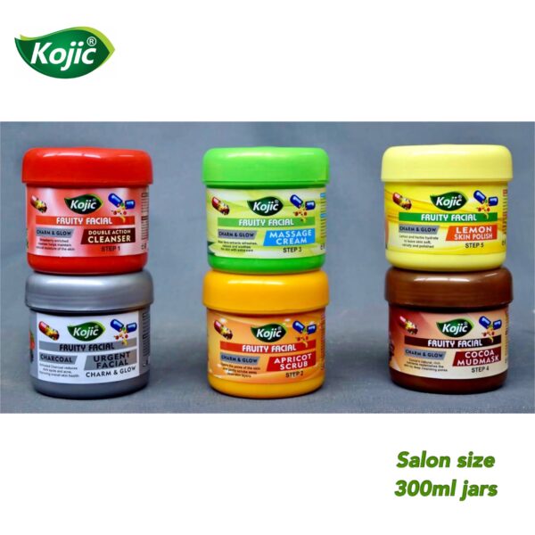 New Kojic Fruity Facial Kit 6 Step  (Set 300ml)