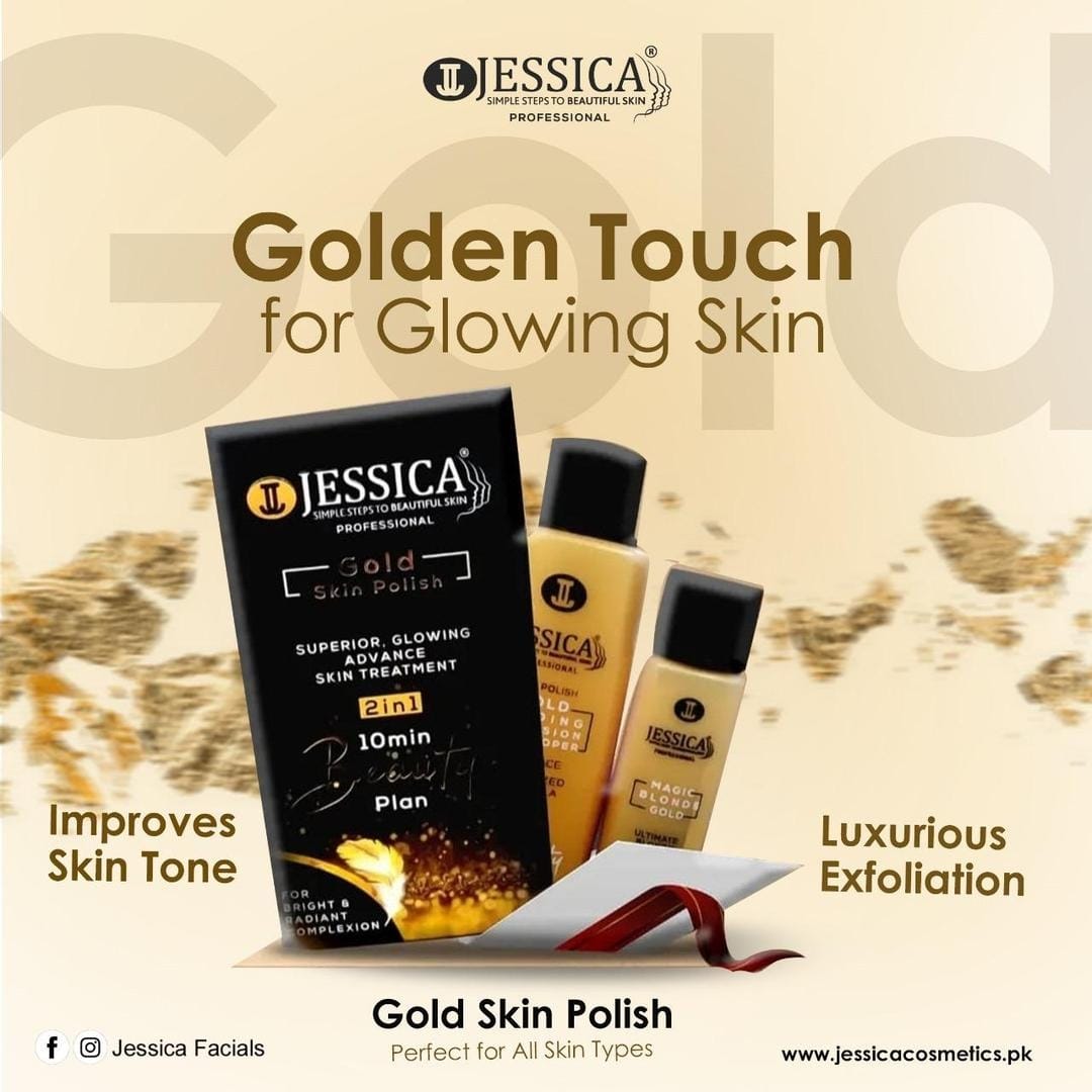 Jessica 24K Gold 2In1 Skin Polish 120ml – Brightening & Exfoliating Face Polish - Image 2
