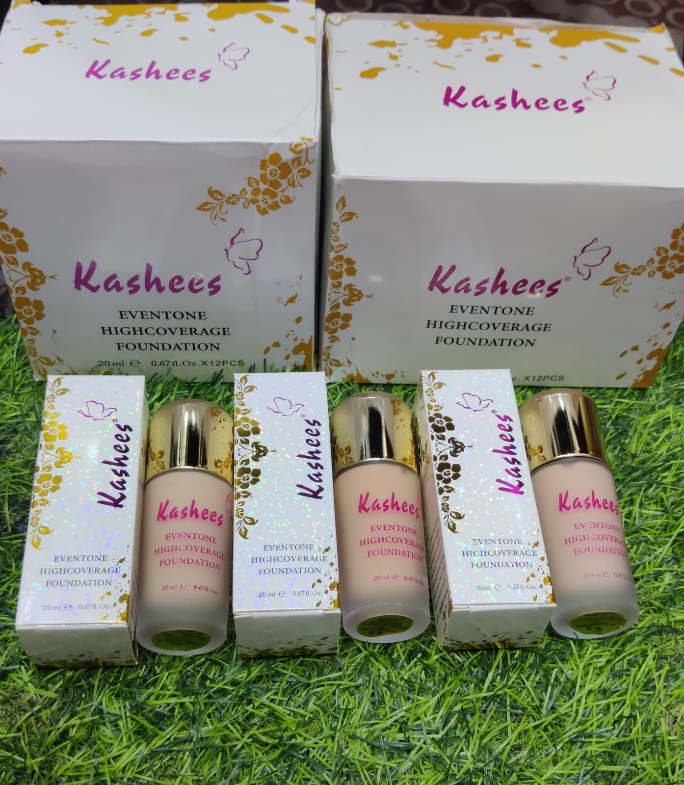 Kashees Eventone High Coverage Foundation – Flawless, Long-Lasting & Lightweight Formula (30ml) - Image 2