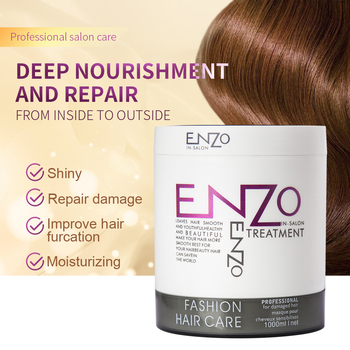 Enzo Hair Treatment Mask 1000ml | Deep Repair & Smooth Shine Hair Mask - Image 2