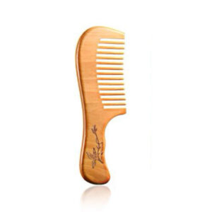 Premium Wooden Wide Tooth Wooden Comb – Anti-Frizz & Gentle Detangling