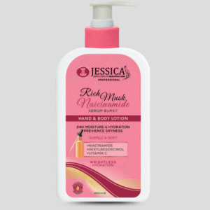 Jessica Rich Musk Niacinamide Hand & Body Lotion – 24H Hydration & Brightening