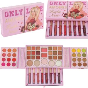 Makeup Book with Matte Gloss – Eyeshadow & Lip Gloss Palette for On-The-Go Beauty