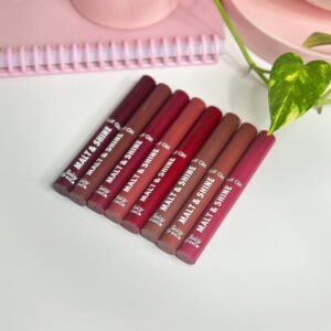 Gulf Girl Lipstick Pack of 8 – High Pigment, Soft Matte & Long-Lasting Lip Plumper