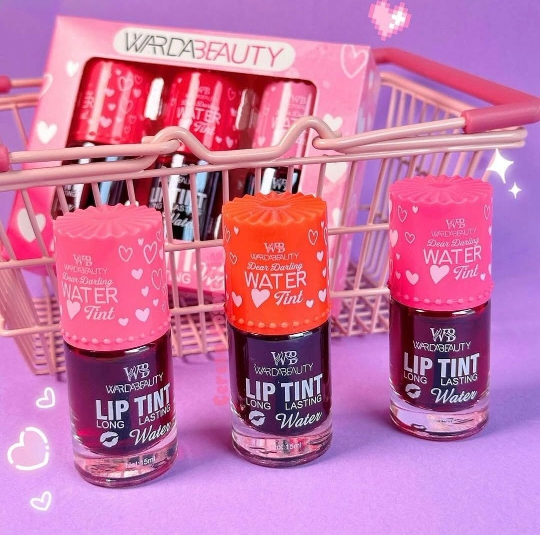 Warda Beauty Water Lip Tint Pack of 3 Long Lasting